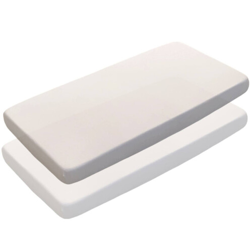 - 2 x Cot Bed Fitted Sheets 100% Cotton Very Soft (70 x 140 cm) 1