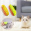 (yellow) Self-Cleaning Pet Comb with Three Functions for Less Pet Hair 4