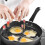 Nonstick Stainless Steel Egg Ring Molds 4 Pack Heart Shape Omelet Pancake Tool 4