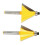 15 & 30 Chamfer Router Bit Set 2-Piece 1/4 Inch Shank Edge Forming 5