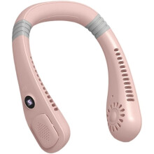 Ventilatore da collo con piastra di raffreddamento USB-C 5 velocità senza pale 1200mAh ricaricabile per sport e viaggi