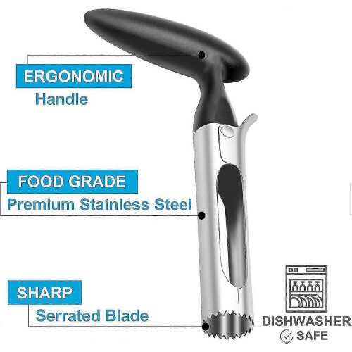 ABS Handle & Jagged Stainless Steel Apple Tanker Remover Gift 2