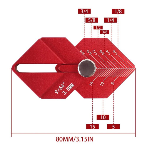 Woodworking Measuring Ruler Multi-Tool Marking and Measuring Short Offsets for Carpentry Working Tool 1