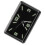 Tiny Square Black Dashboard Clock Adhesive Decorative for Car 2