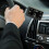 Tiny Square Black Dashboard Clock Adhesive Decorative for Car 3
