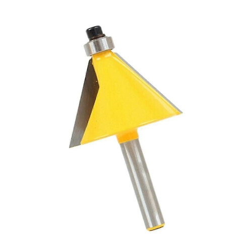 15 & 30 Chamfer Router Bit Set 2-Piece 1/4 Inch Shank Edge Forming 1