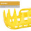 Tree Fruit Harvester Picker Basket for Orange Lemon Pear Peach (Yellow Orange White) 5