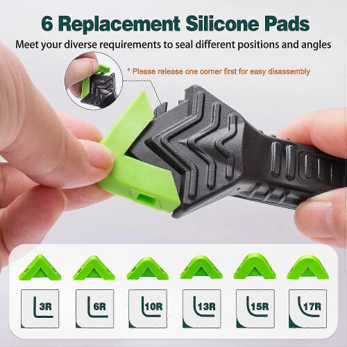 Silicone Caulk Smoothing Kit with Storage Box Sealant Finishing Tool 2