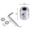Bright Cylindrical Aluminum Column Straw Head Lawn Mower Accessories Garden Hardware Tools 4