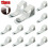 Adjustable Stainless Steel Tablecloth Clip Clamp 12Pcs Silver for Kitchen Dining Table 1