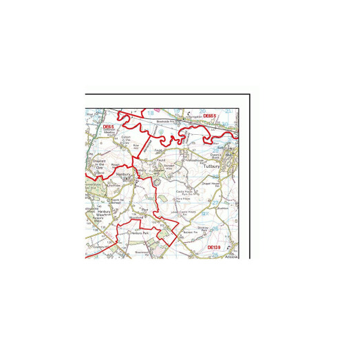 Walsall - WS- Postcode Wall Map - Paper 1