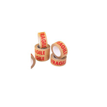 - 48mm X 50m Paper Kraft Fragile Tape. Eco Friendly - Bio Degradable Recyclable Tape Rolls. Ideal As Moving Packaging