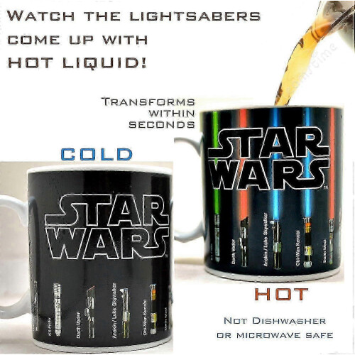 Lightsaber Appears When Heated USA Star Wars Mug 12oz 2