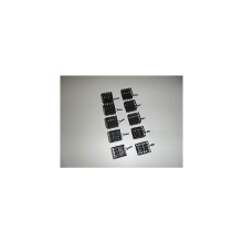 10 x Square Metal Cage Feeders with swivel - 10 grams. Carp/Coarse fishing