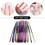 Adesivi per nail art a righe oro e argento, 30 colori, autoadesivi 2
