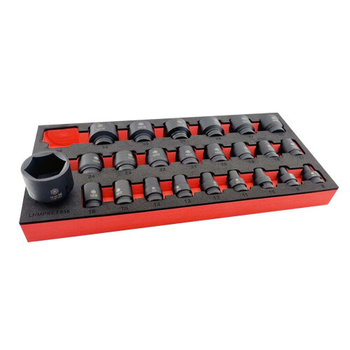 Britool Hallmark 25pc 1/2" Drive Impact Socket Set 1