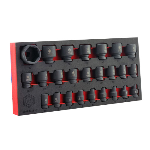 Britool Hallmark 25pc 1/2" Drive Impact Socket Set