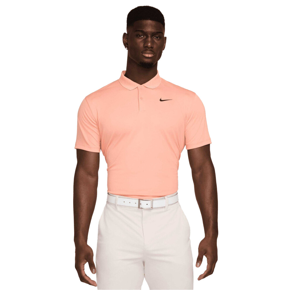 Nike (Xxl, Apricot Agate/Black) Mens Victory Solid Polo Shirt