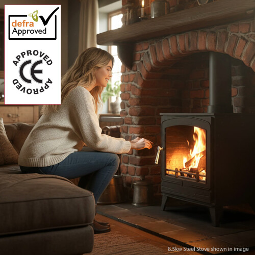 8.5kW Steel Eco Multifuel Stove 2