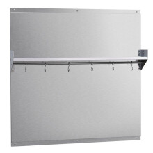 Keukenwand in RVS - Duoku - Spatwand met Plank, voor Fornuis en Kookplaat
