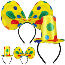2 Sets Clownmutsen Hoofdbanden Clowndecoraties Voor