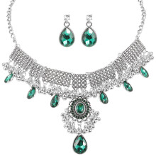 1Set Dames Ketting En Oorbellen Set Met Vintage Decor