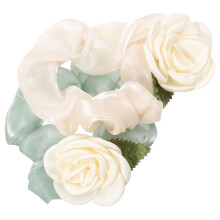 2St Haar Scrunchies Voor Vrouwen Kleine Satijn Stof Ponytail Houders