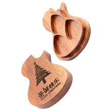 1 Gitaar Plectrum Kastje 3- Opbergdoos Bruin