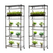 Support pour plantes d'intérieur - DUOKU - 6C18075-T8DP06P8-EU - 192W - 8 barres LED - 5000K
