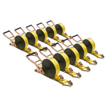 Cinghia a Cricchetto 5 cm x 9 m-Duoku-Set di 10 Cinghie di Fissaggio per Traslochi, Rimorchi, Moto, Kayak e Tetto dell'Auto