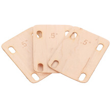 3St Esdoorn Nek Shims Gitaar Vervanging Stevige Beige