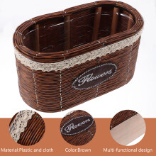 Decoratieve Plantenmand Met Geweven Design Voor Thuis