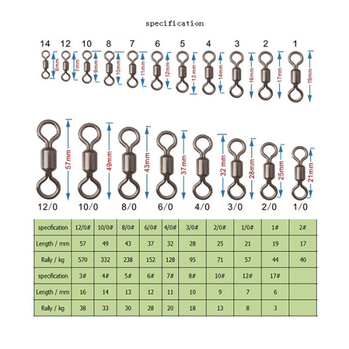 100St Vis Link Ring Met Roterende Scharnier Stevig Bruin 1