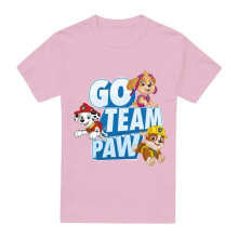 (S, Pink) Paw Patrol Unisex Adult Go Team Paw T-Shirt