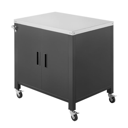 Außentisch - DUOKU - kN-C603 - Mit Schrank - Mobiler Arbeitstisch - Tragfähigkeit 40 kg