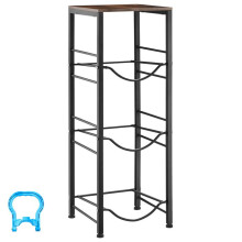 Support de Bonbonne d'Eau à 4 Niveaux-Duoku-pour 3 Bidons de 11L ou 19L, Structure Métallique Solide, pour Cuisine, Bureau, Salon