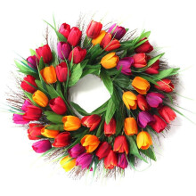 Guirlanda de Tulipas Artificiais com Design Realista para Decoração de Casamento, Aniversário e Festas em Casa