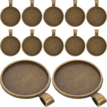 100St Ronde Bezel Trays Voor Halsketting En Armband DIY