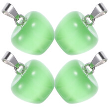 4St Duurzame Kattenoogsteen Charms Voor Sleutelhangers En Sieraden