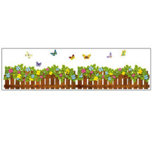 Décoration murale personnalisée, autocollants repositionnables pour toute surface plane, trèfles et papillons éclatants, repositionnables et