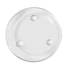 Bandeja redonda de vidro para servir velas e petiscos, acessório decorativo para mesa, elegante castiçal, fácil de limpar, bandeja de vidro