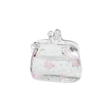 Nukkekodin akvaariolisävaruste, ainutlaatuinen lasinen kukkamaljakko moderneihin kuplakukka-asetuksiin, läpinäkyvä 18,5 x 8,5 x 18 cm