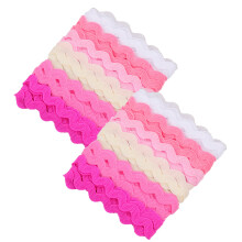 2St Decoratief Golfrandlint, Perfect Voor Jurk En Kledingrand