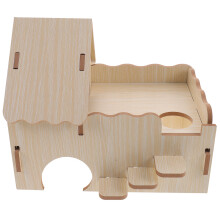 Guinea Pig Houtnest Knaagdieren Met Creatieve Verfoptie