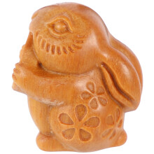 1Wood Bunny Ornament Verfijnde Decoratieve Konijnen Hanger