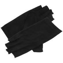 1Paar Zwarte Anti-Uv Vingerloze Manicure Handschoenen Voor Thuis