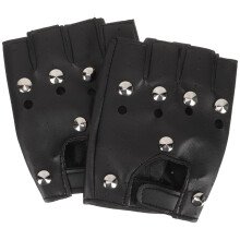 1Paar Halfvinger Handschoenen Kunstleer Anti-Slip