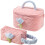 2St Roze Gewatteerde Make-Up Travel Organizer Vrouw 11