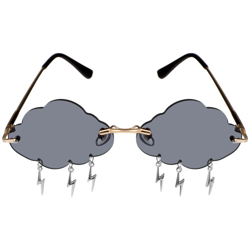 1 Paar Cloud Zonnebril Randloos Feestbril Modebril