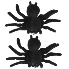 2St Zwarte Spinnen Broches Kinderspelen En Kleding